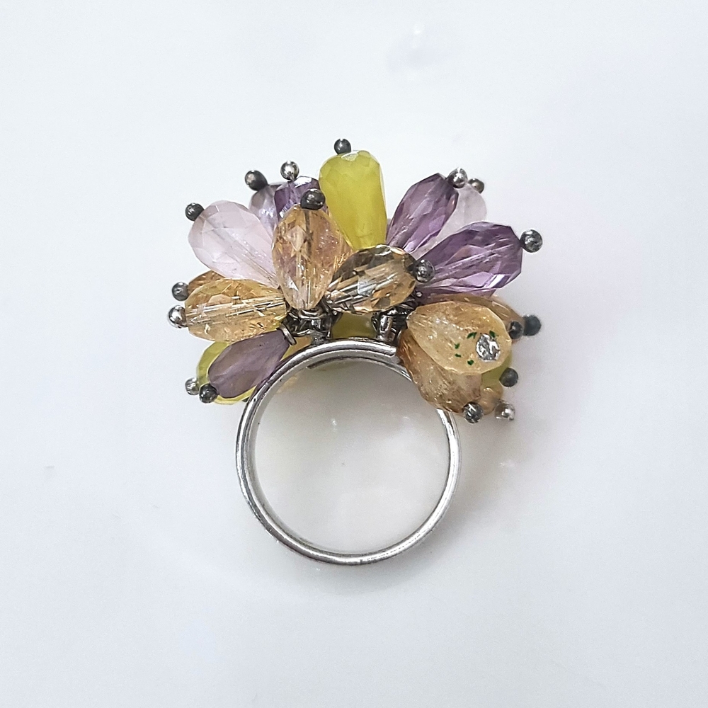 Gemstone Confetti Ring